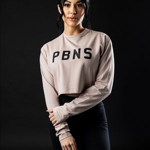 PBNS long sleeve crop top
